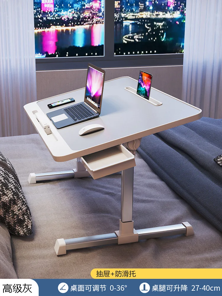 Bed, desk, dormitory, small table, foldable, movable, lifting, computer notebook, student Xi lazy bay window