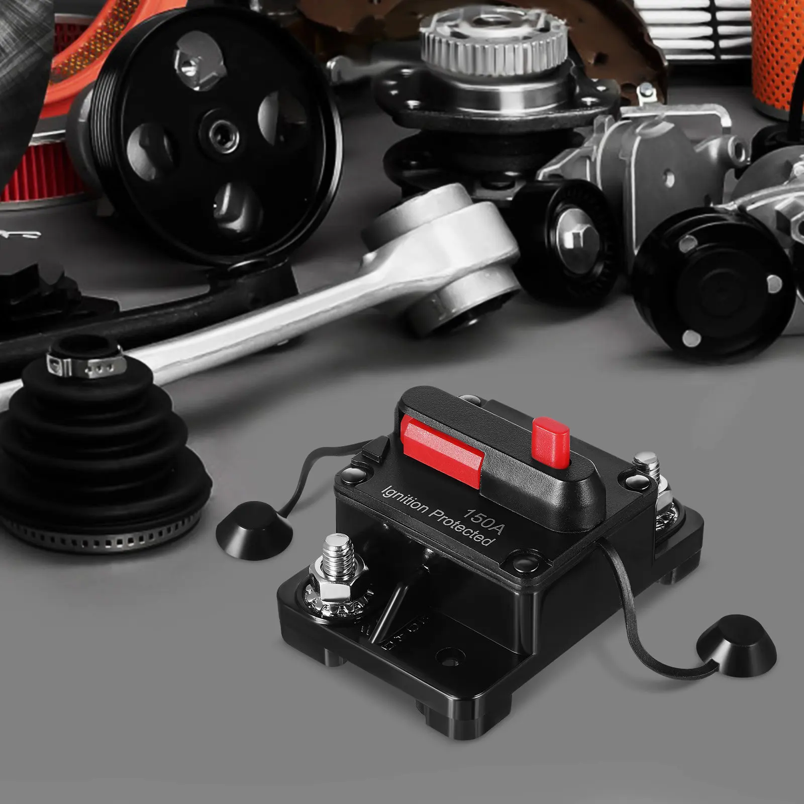 

1Set 150 Amp Manual Reset Circuit Breaker Waterproof Sturdy Dc Breaker for Marine Car Audio Truck Electrical Safety