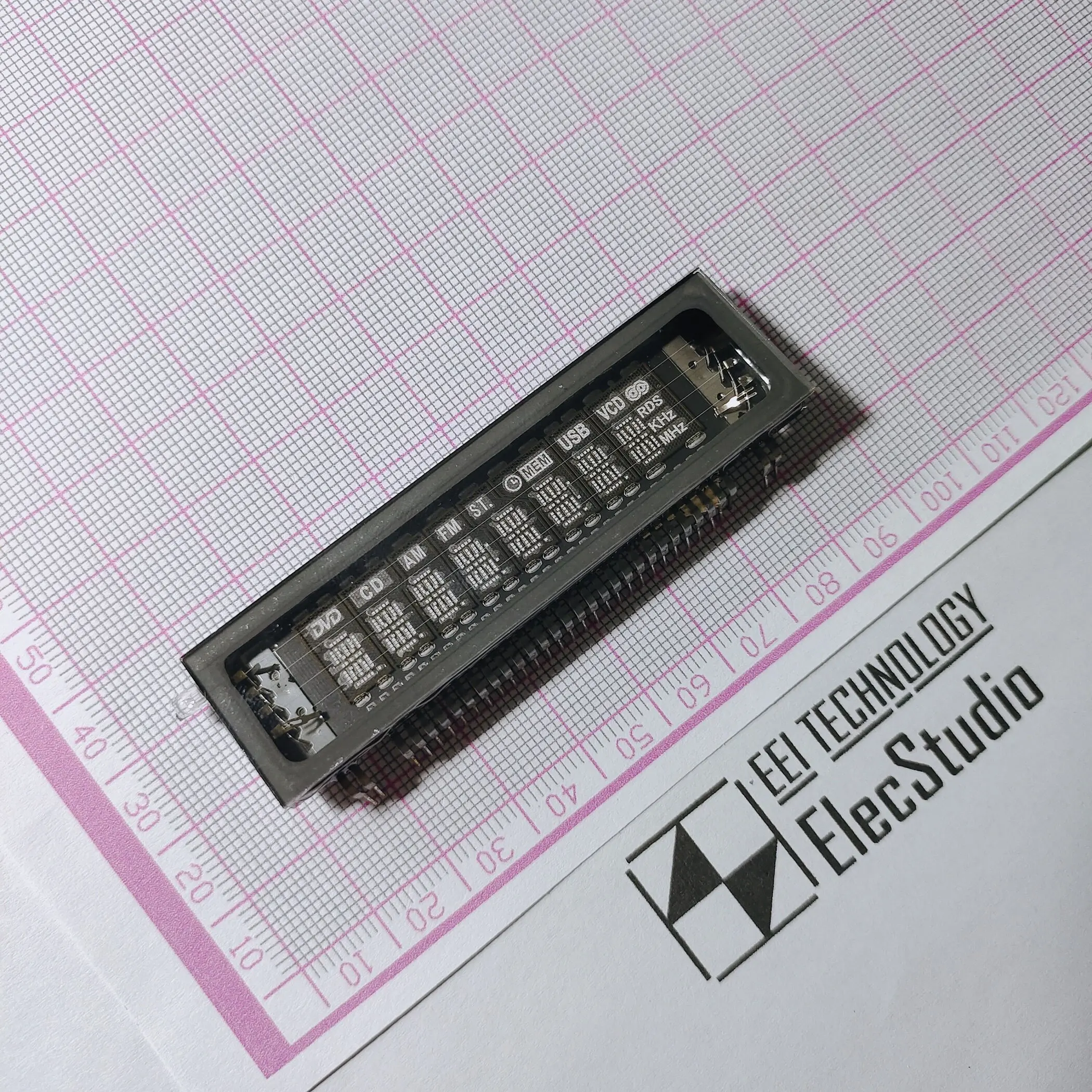 VFD20-018D BOEVFD Display Module 8-Digit Alphanumeric (Starburst) with Decimal Points