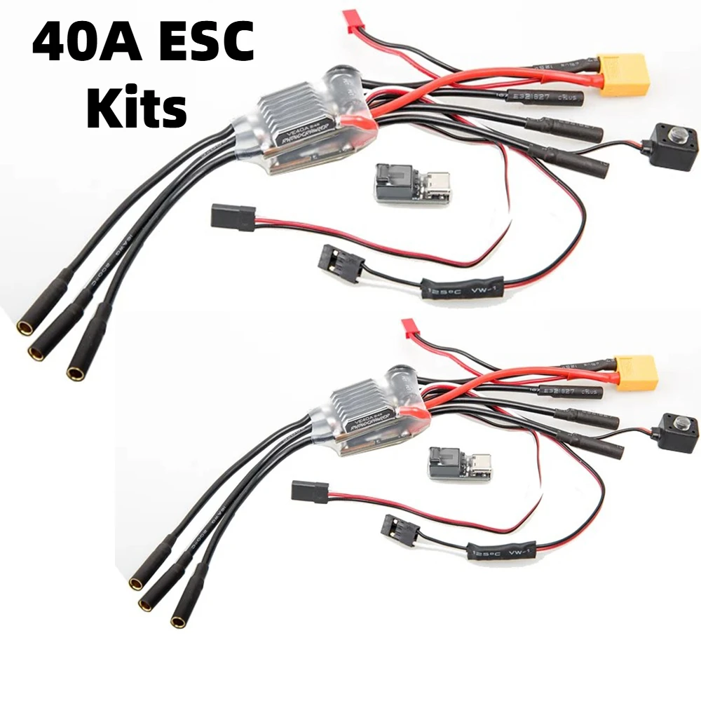 2024 NEW RhinoESC Small Dual Crawler AM32 ESC 40A Kits For MOA RC4WD Bully 2 For MOA Shafty truck Ventru Crawler Part