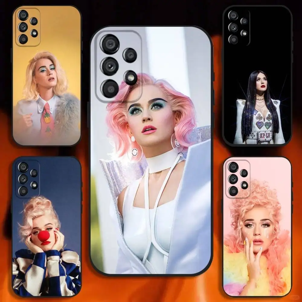 

Singer K-Katy P-Perry Phone Case For Samsung Galaxy A20,A21s,A22,A31,A32,A52,A53,A72,73,A80 Soft Black Cover