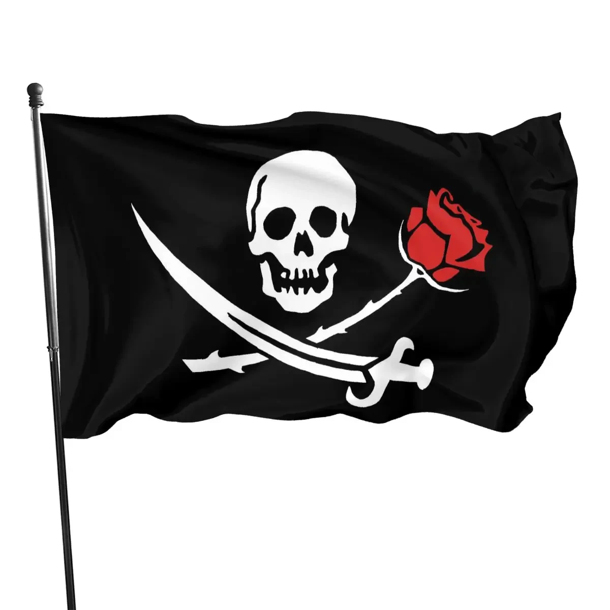 Halloween Pirate Flags Jolly Roger Pirate Flag Skull Bone Pirate Banner Retro Decorations Flag Halloween Party Home Decoration