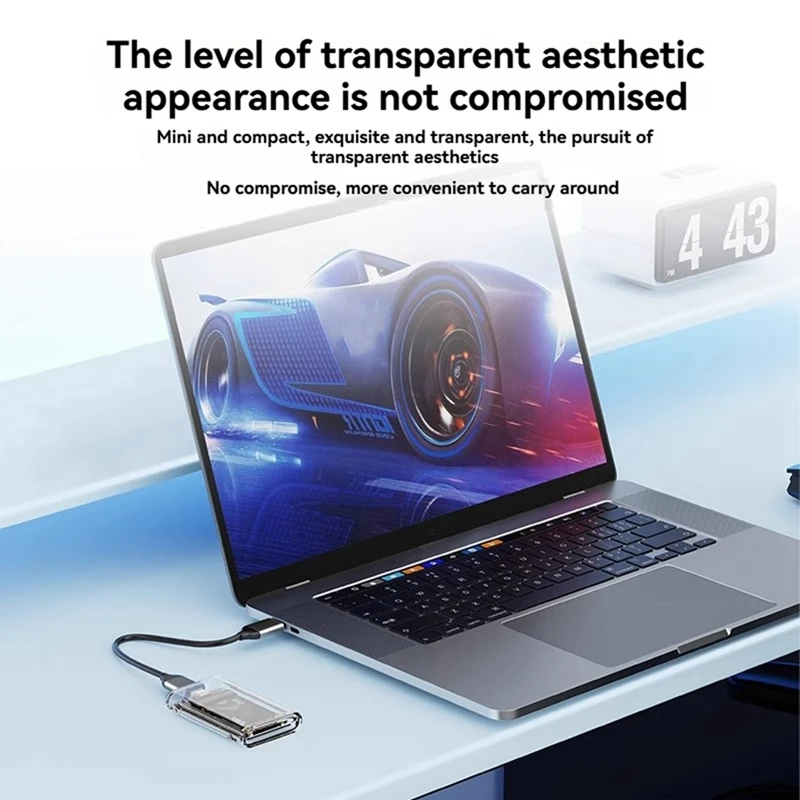 Super Sale ORICO External Hard Drive Enclosure MSATA to Type-C SSD Enclosure Case USB 3.2 Gen1 Type-C 5Gbps for MSATA SSD