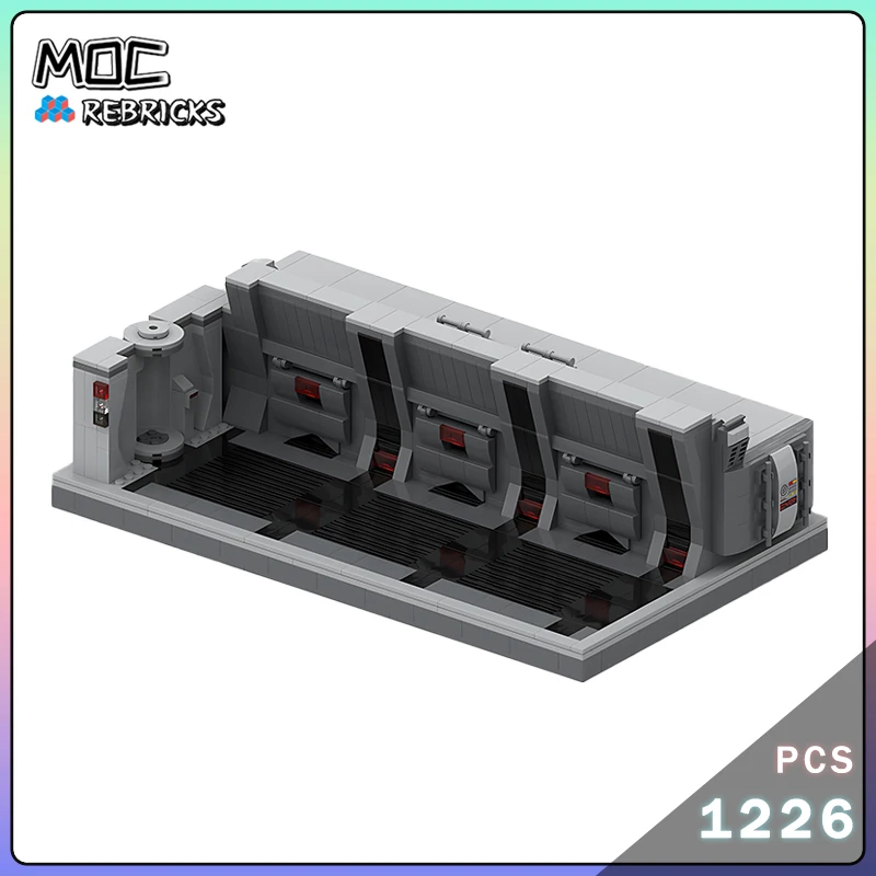 MOC-185037 Diorama Empire Prison Building Blocks Model Space Battle Architecture Technology Bricks Desktop Display Toys Gift