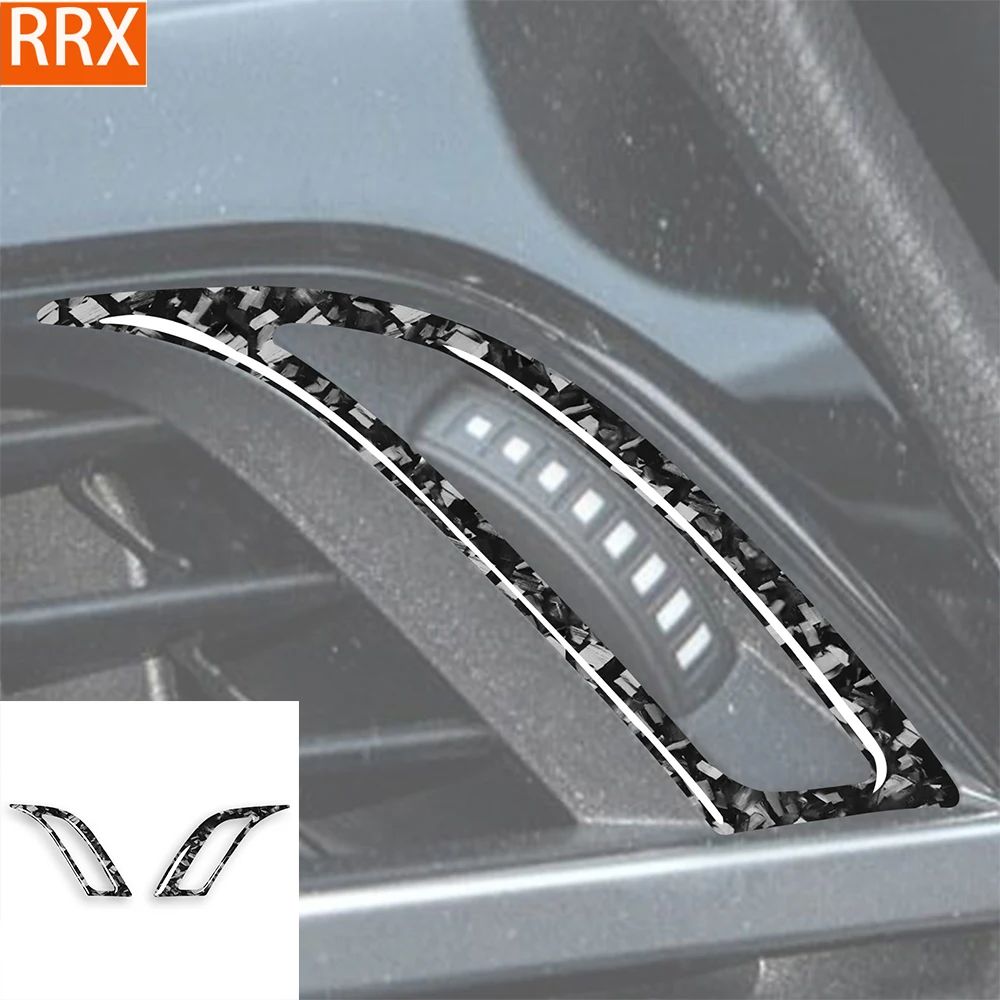 

For BMW X1 F48 2016-2021 X2 F39 2018-2021 Air Outlet Frame Cover Tuning Forged Carbon Fiber Sticker Car Interior Accessories