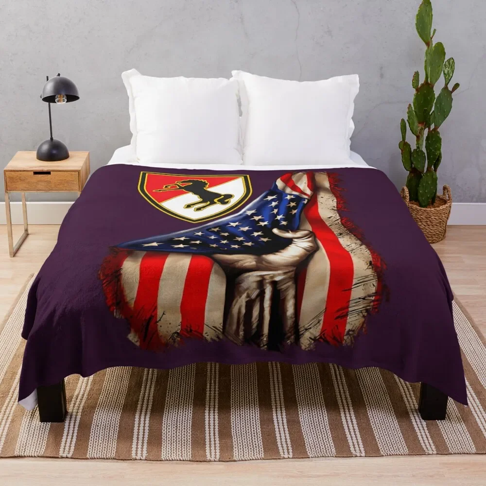 

11th Armored Cavalry Regi\tt (11th ACR) \t Throw Blanket Warm Flannel Blanket for Couch Chair Bedroom