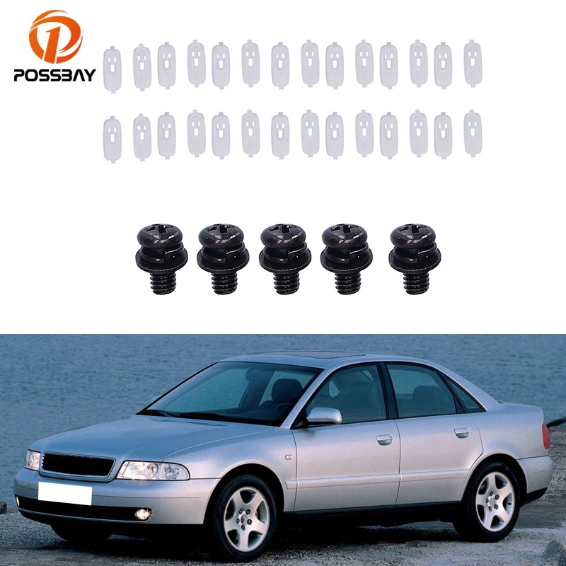 Car Lower Door Moulding Strip Fastener Clip for Audi A4 S4 B5 1995 1996 1997 1998 1999 2000 2001 Auto Parts 8D0853909B 8L0853909