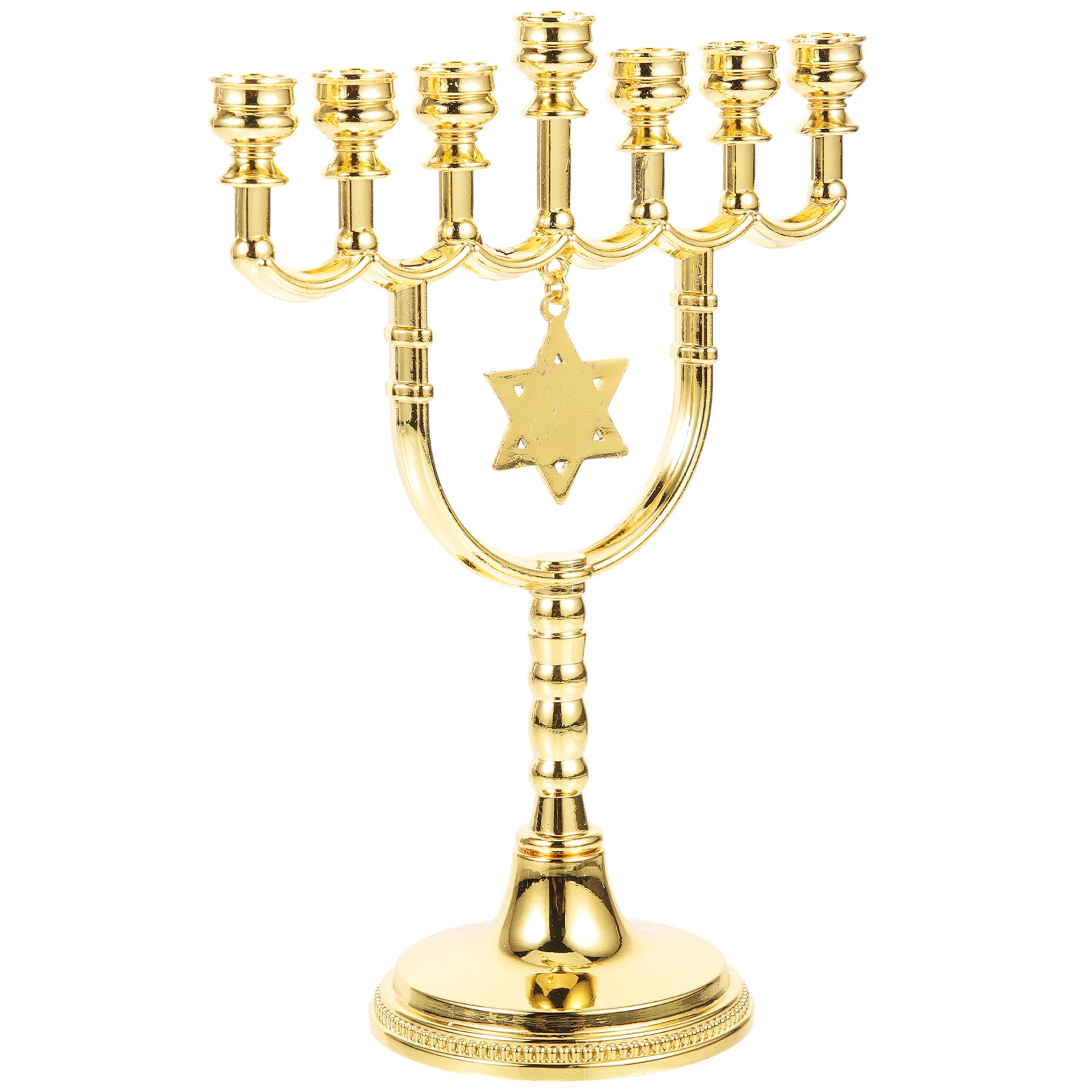 

- Menorah Candlestick Holder Jewish Table Decor Traditional Candlestick Hanukkah Holiday Display Stand