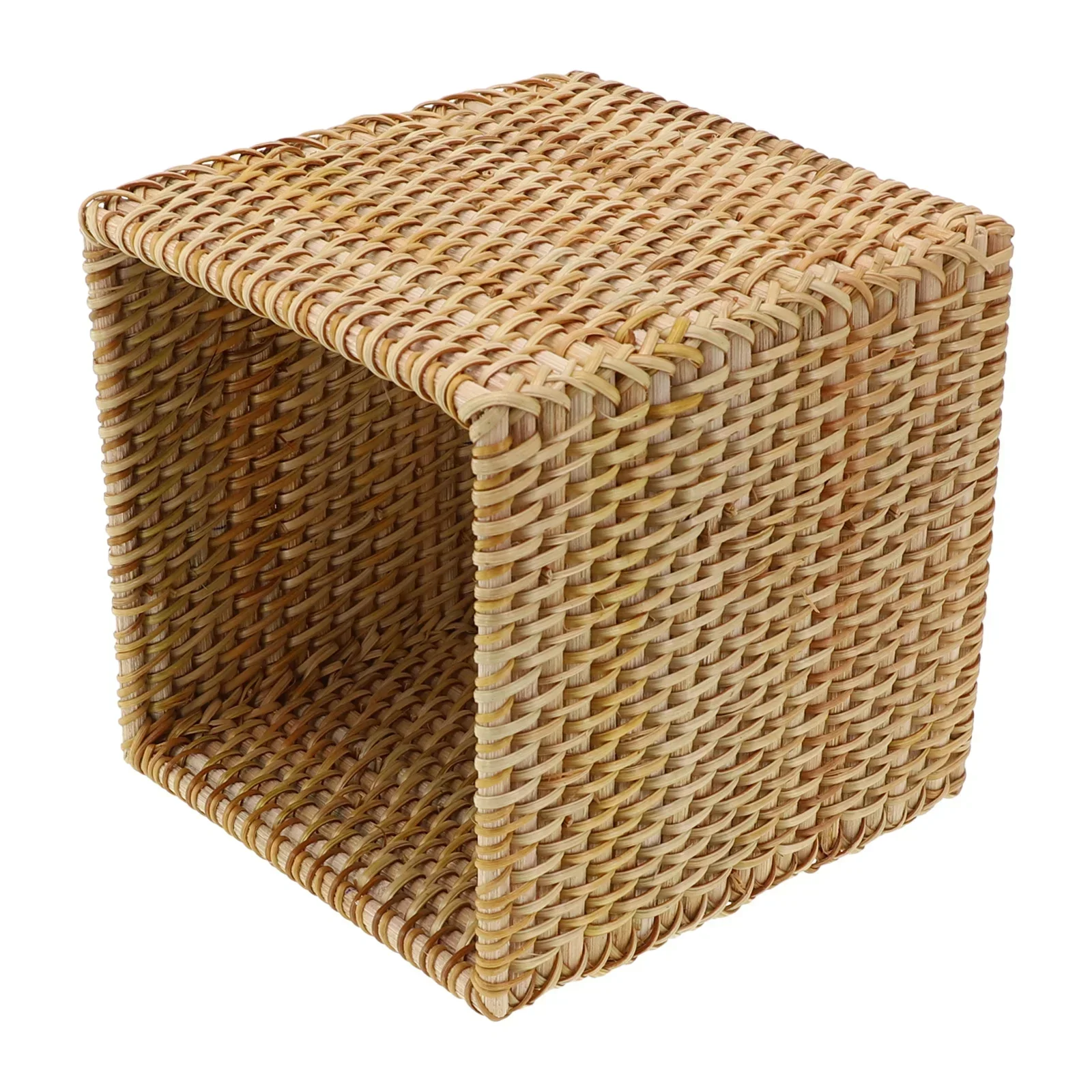 Holder Tissue Box Cover Bathroom Living Room Toilet Paper Decor Functional Hand Woven Handmade Household Minimalist Square