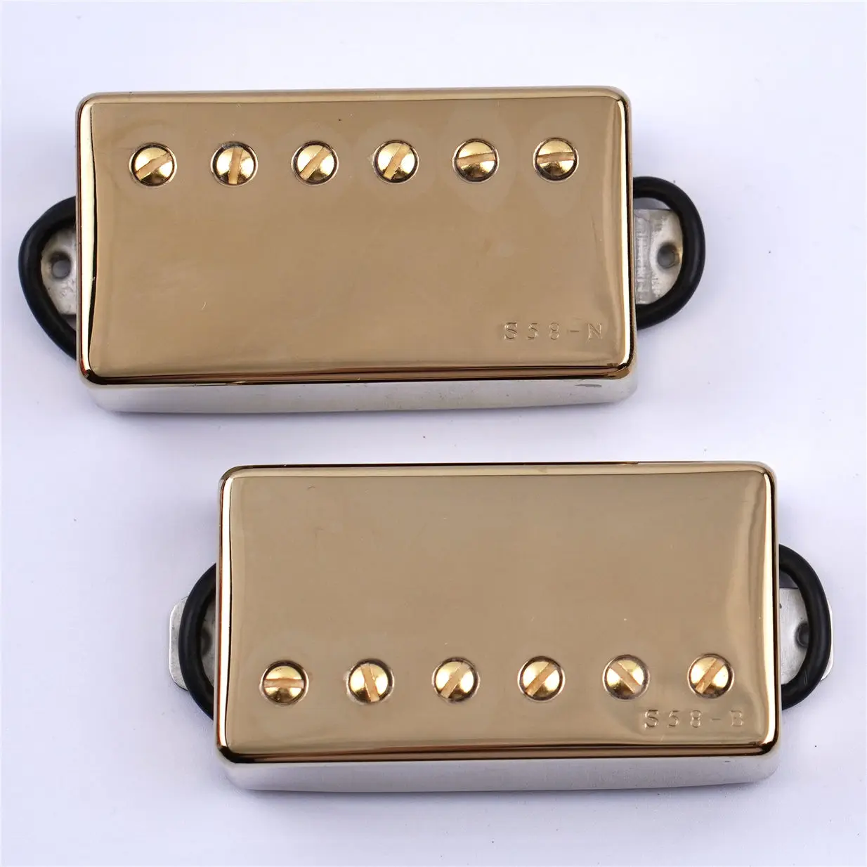 1 Set Original IBZ Super58 S58 Pickups Humbucker Alnico Pickups 2 Core Wire Gold For IBZ Guitars  Made in Korean OLD STOCK