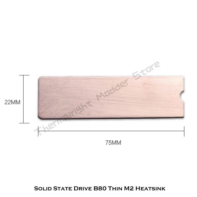 M.2 SSD NVMe Heat Sink,2280 Solid State Hard Disk, Pure Copper  Cooler Radiator Thermal Cooling Pad For Desktop PC Notebook