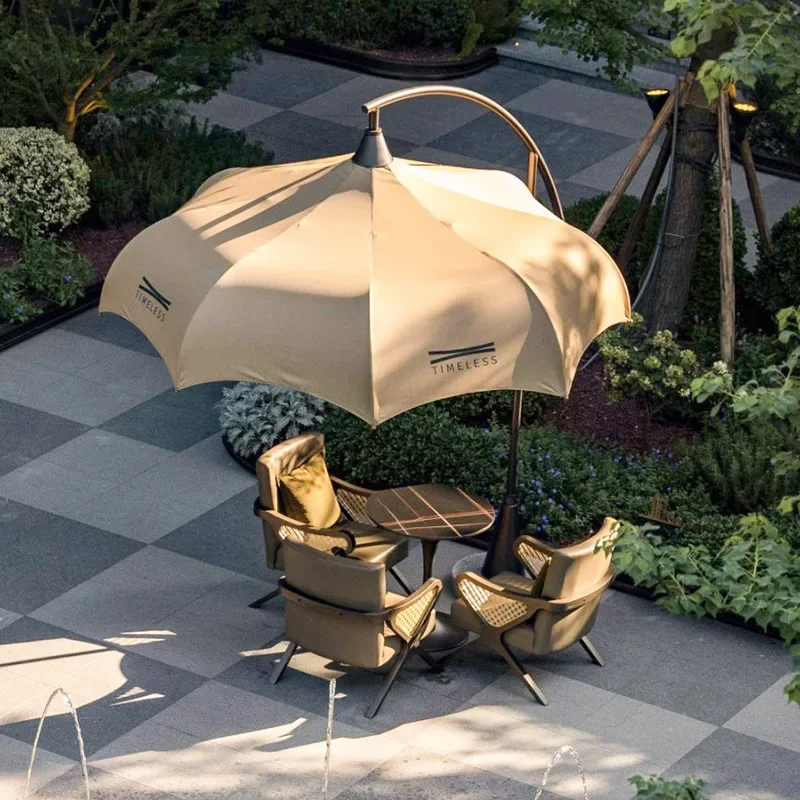 Outdoor courtyard cafe sales department sofa chair, casual aluminum alloy sofa combination