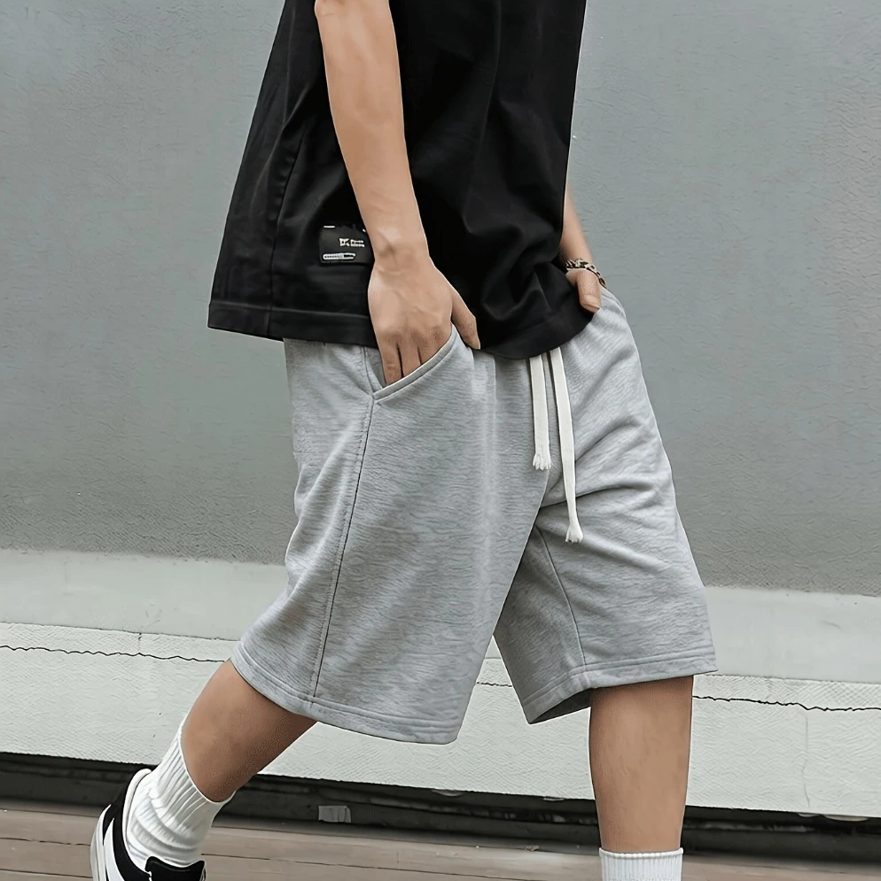 

Мужские повседневные спортивные шорты для активного отдыха на лето, подходящие для пар, с простыми карманами, идеально подходят для повседневной носки и занятий спортом.