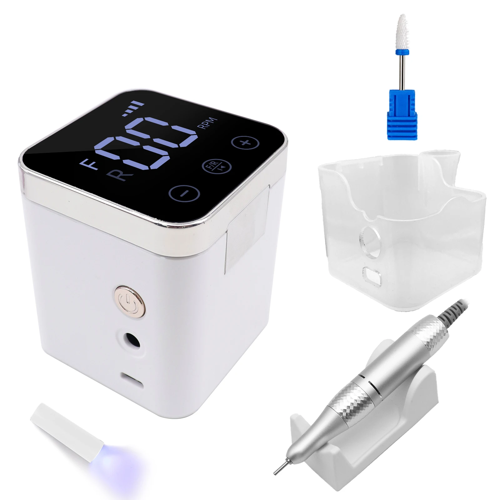 Nail Sander Pen Nail Removal Special Electric Nail Grinder To Remove Dead Skin Charging Smart Word Lamp New Flip