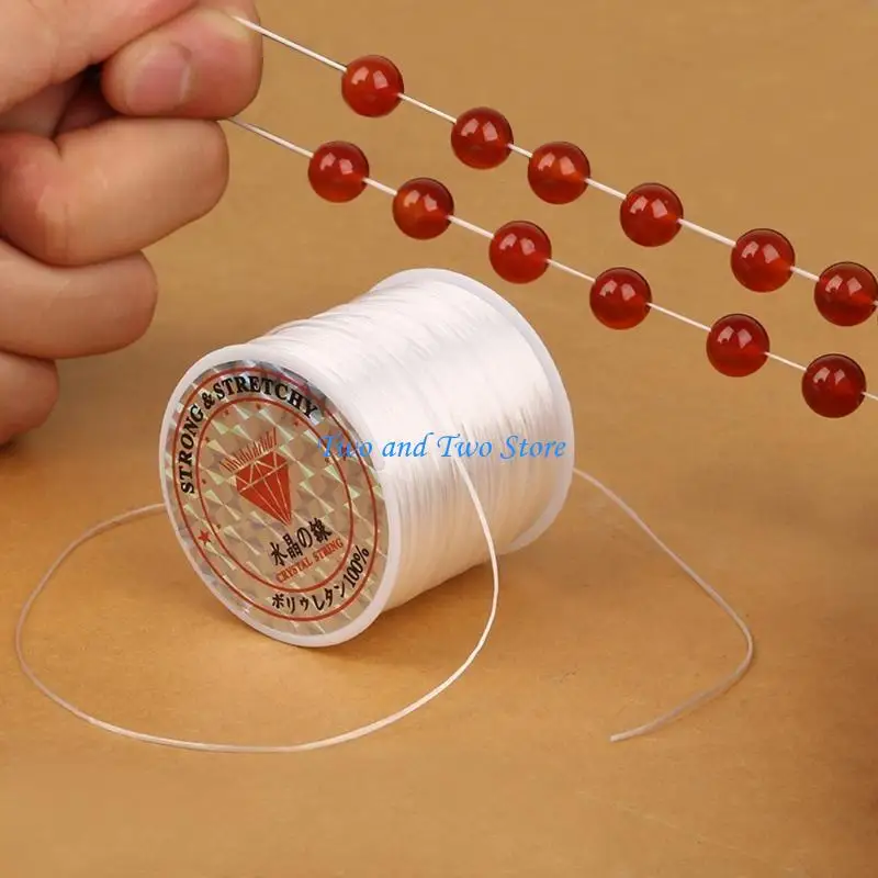 HX6F Stretchy String for Bracelets 0.8mm Elastic String Stretch Cord Jewelry Bead Bracelet String for  Beads Bracelets