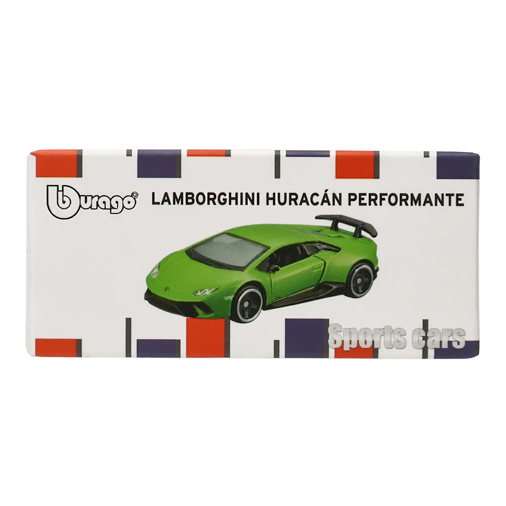 Bburago LAMBORGHINI HURACAN PERFORMANTE Car Model Collection Kids Xmas Gift Toys for Boys Ferrari  Benz Volkswagen