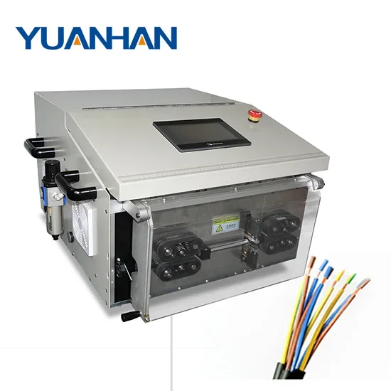 

Full automatic industrial flat ribbon cable wire cutting and stripping machine