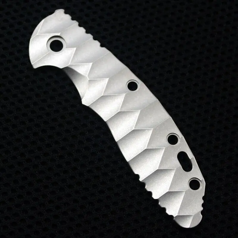 

New 1PC TC4 Single Sided Patch for Rick Hinderer Knives XM18 3.5 Wavy Pattern