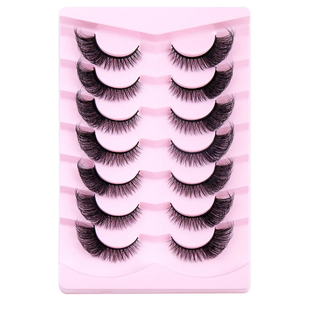 Half Eyelash Skew Flying Fox Eye False Eyelash 7 Pairs Simulation Eyetail Extended Eyelash