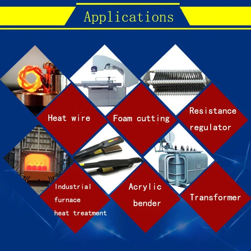 50M Length Cutting Foam Resistance Wires 0.1-1mm Diam Nichrome Wire Cr20Ni80 Heating Wire Industry Supplies