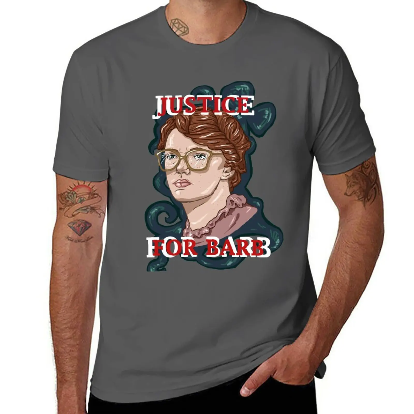 

New Justice For Barb! T-Shirt boys t shirts tops anime clothes men t shirt