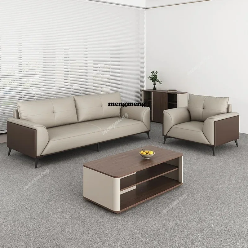

Pu Leather Durable Office Sofas Sleek Fashionable Minimalist Design Office Sofas Leaders Work Office Furniture Ambony Seza