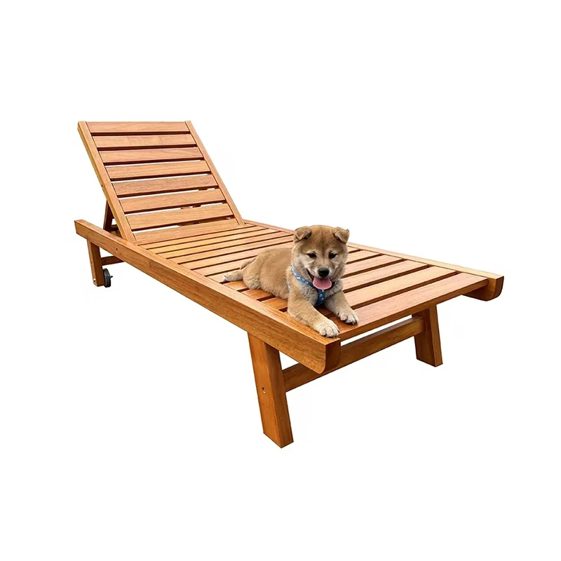 

Beach Chairs Outdoor Leisure Villa Antiseptic Wood Beach Chairs Courtyard Garden Seaside Swimming Pool Chairs Balcony Bed
