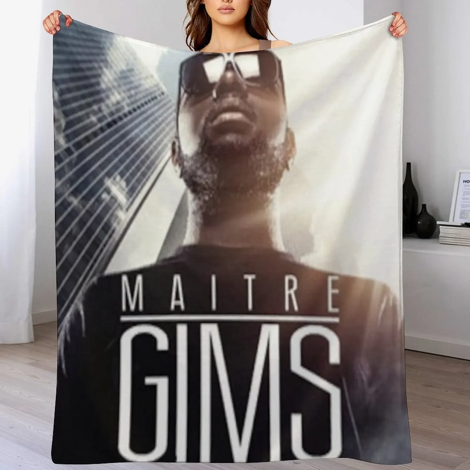 

New Master Gims Throw Blanket Cozy Sofa Blanket for TV Watching Napping