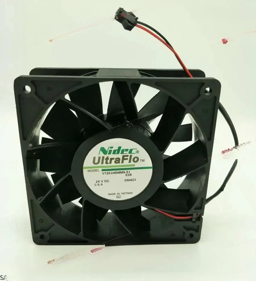 

V12E24BMM9-51 24VDC Genuine Nidec 12CM 0.6a Equipment Cooling Fan