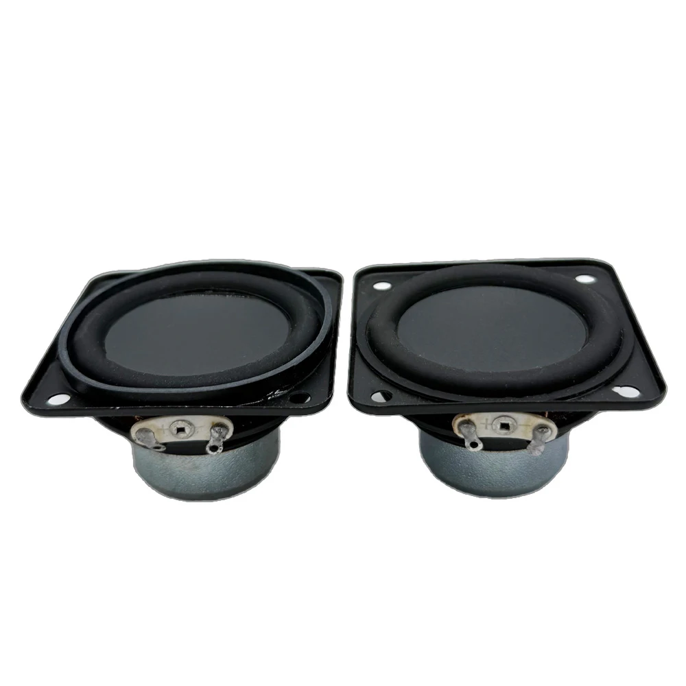 2個/ロット 2インチスピーカー 4Ω 10W フルレンジ 51mm角型 内部磁石 DIY Bluetoothスピーカー HiFiサウンド ラウドスピーカー