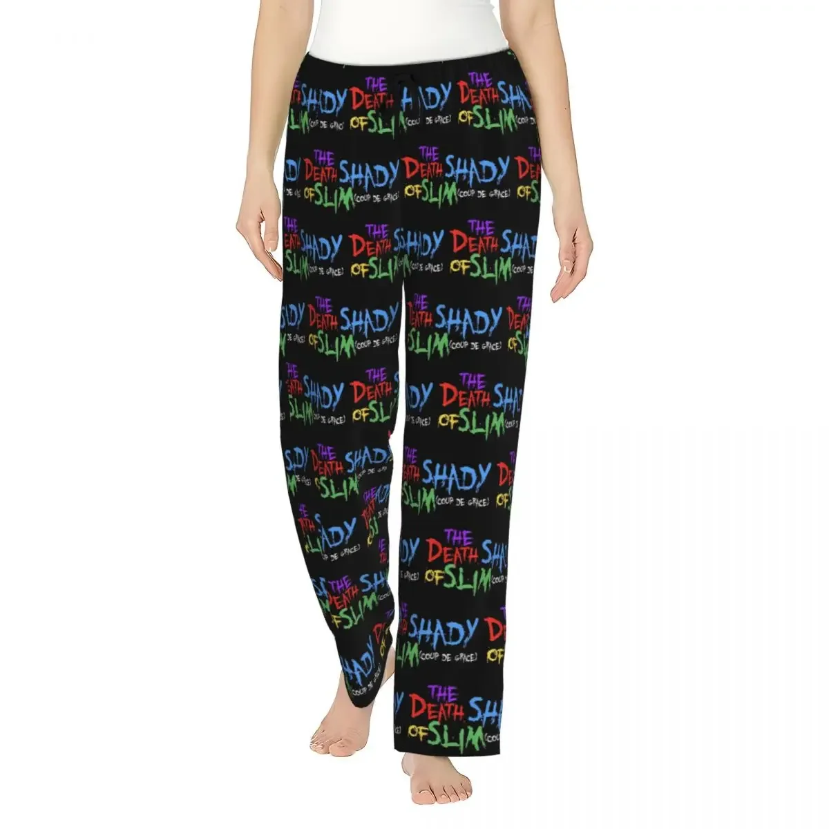 

Custom The Death Of Slim Shady Eminem Women Pajama Pants Lounge Sleep Sleepwear Bottoms with Pockets