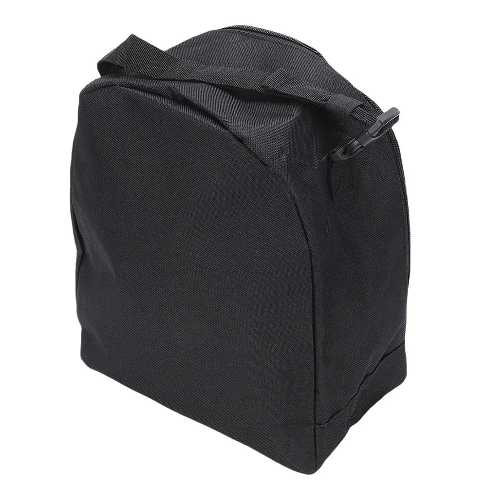 Nylon Camping Fan Carrying Bag Front Pocket Black Portable Fan Storage Case Adjustable Detachable Handle Fan Travel Organizer