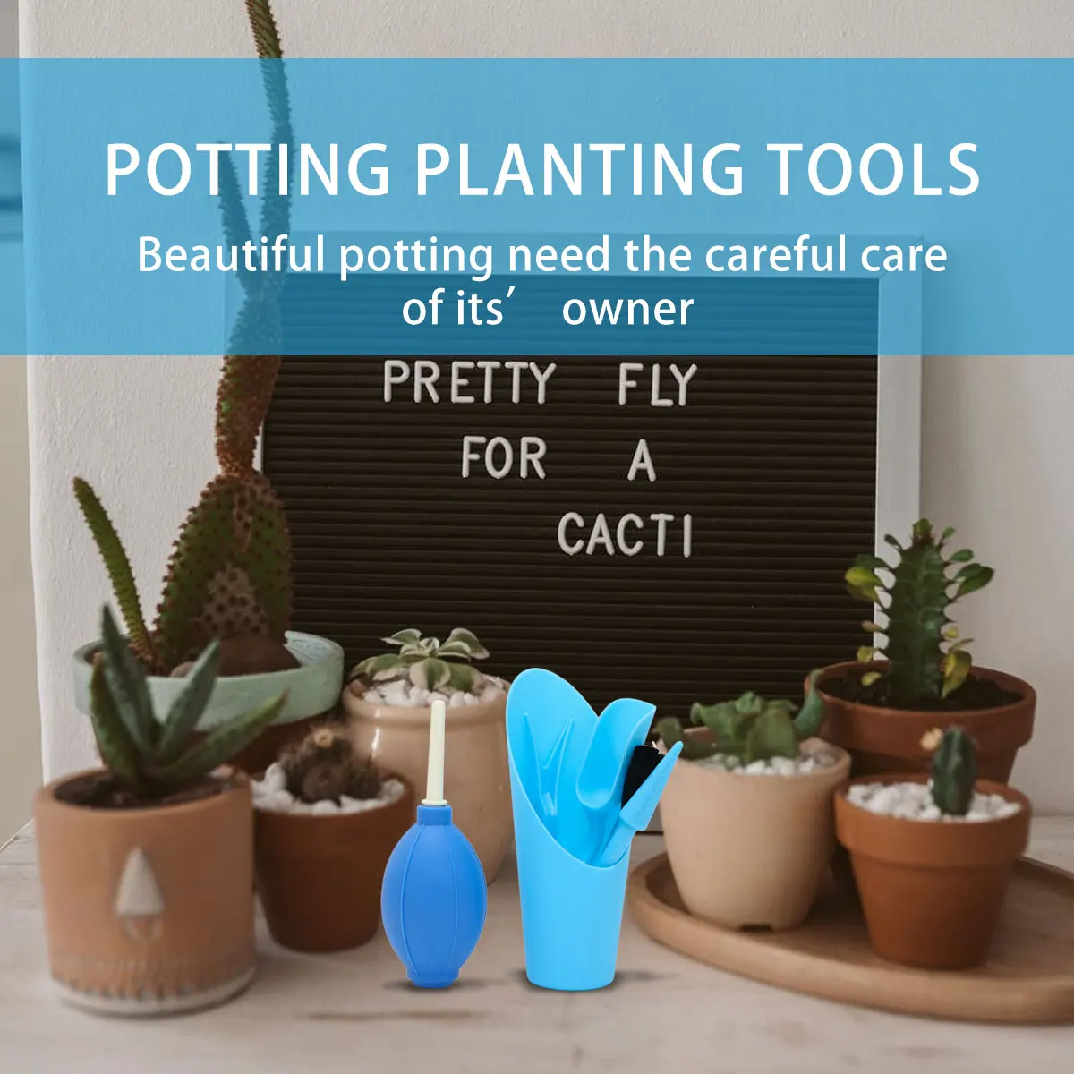 

6pcs Mini Gardening Tool Set For Succulents Planting Creative Pot Kit Shovel Brush Drill Transplant Tools Durable Compact Design