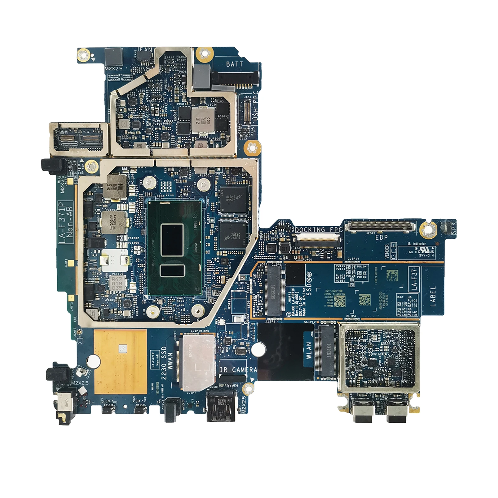 For DELL Latitude 5290 Laptop Motherboard with I5-8350U CPU 16GB RAM LA-F371P CN-09JVWH 09JVWH 9JVWH Mainboard