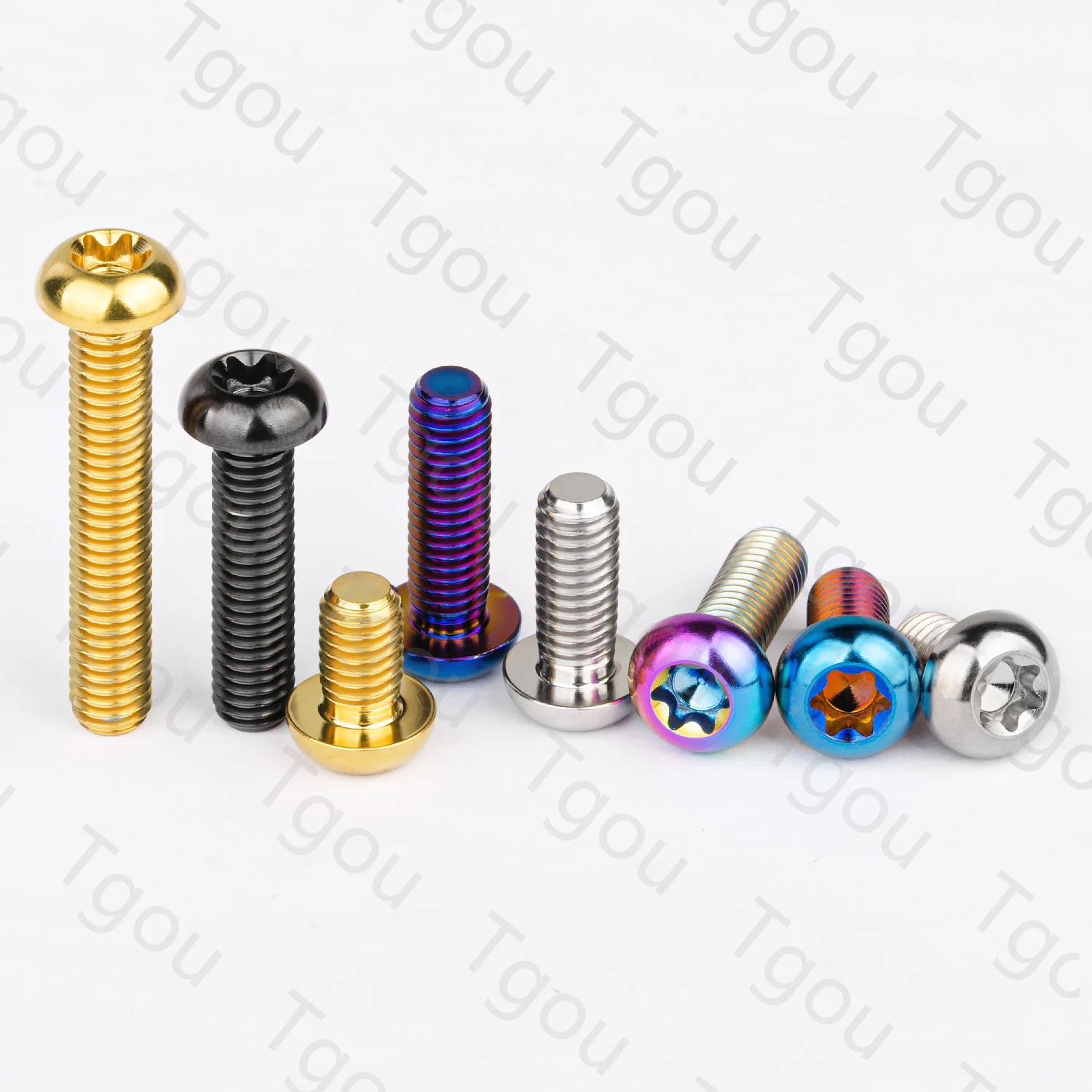 Tgou Titanium Bolt M6x10 15 20 25 30 35mm T30 Torx Head Screws for Bike Motorcycle Car Refit Fastener