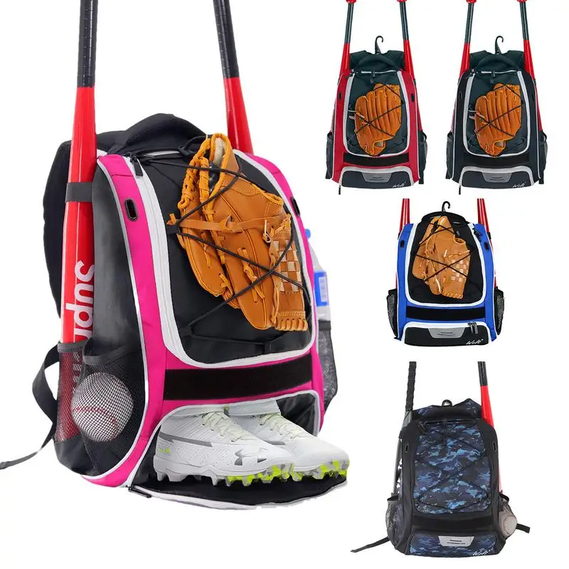 

Bat Bags Baseball Softball Bag Softball Equipment Backpack Adult Baseball Gear Bag Tear-Resistant Youth Baseball Backpack For