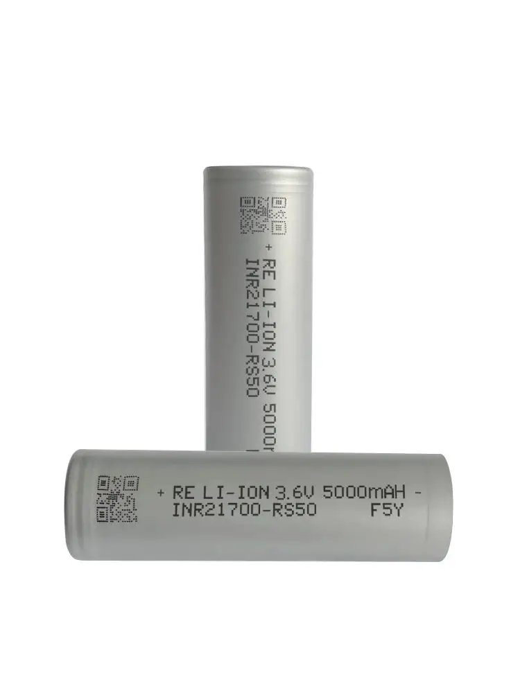 Batterie lithium rechargeable originale Reliance RS50 5000 mAh 3,6 V 70 A à courant de décharge élevé, grande puissance, cellule INR 21700