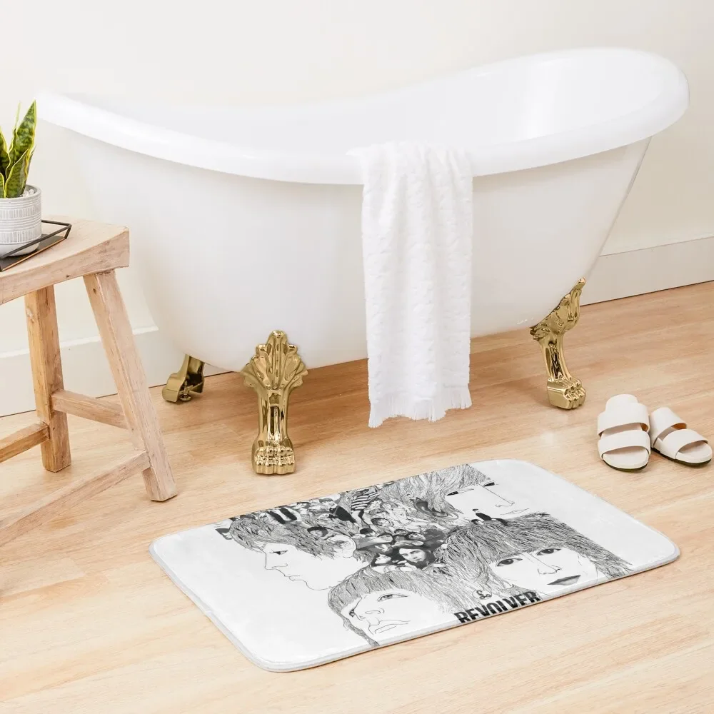 Revolver Album Cover Bath Mat Toilet Carpet Anti-Slip Shower Mat