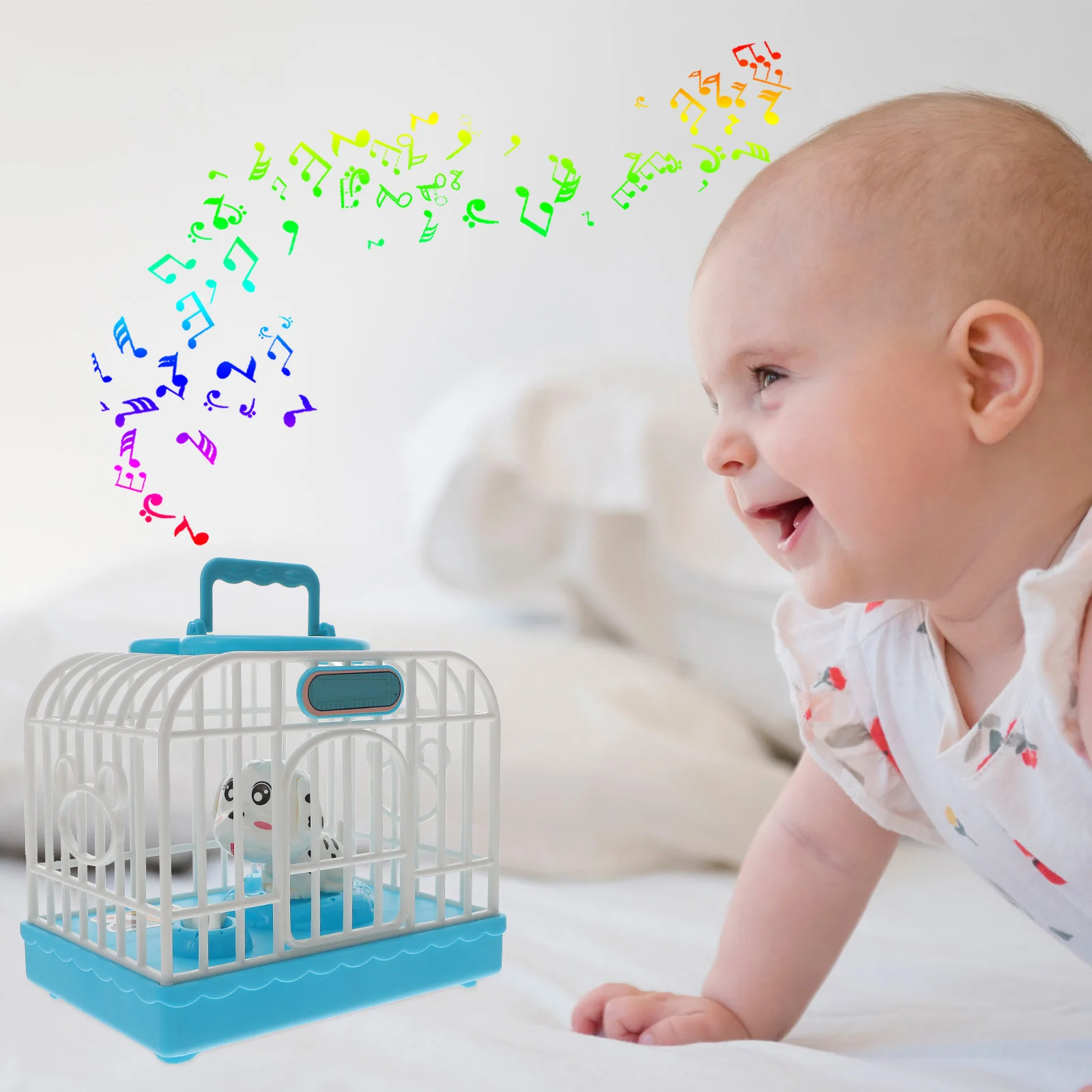 Cage électrique pour chien et animal de compagnie, activation sonore à commande vocale, jeu musical pour enfants, éducation précoce, électronique interactive