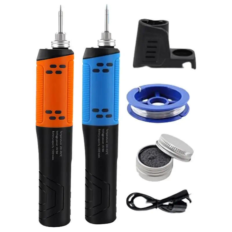 

Cordless Soldering Iron Cordless Portable Soldering Iron Kit Precision Tip Adjustable Temperature Desoldering Tool For Home