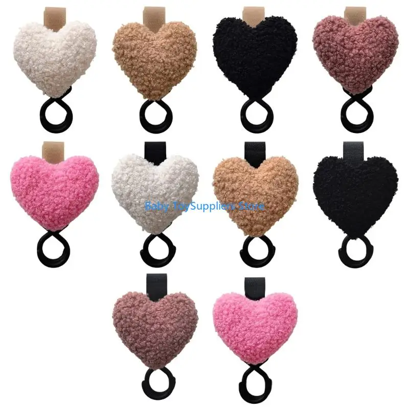 

R1WF Strollers Hook Heart Rack for Hanging Bag Drooling Bib Pram Hanger