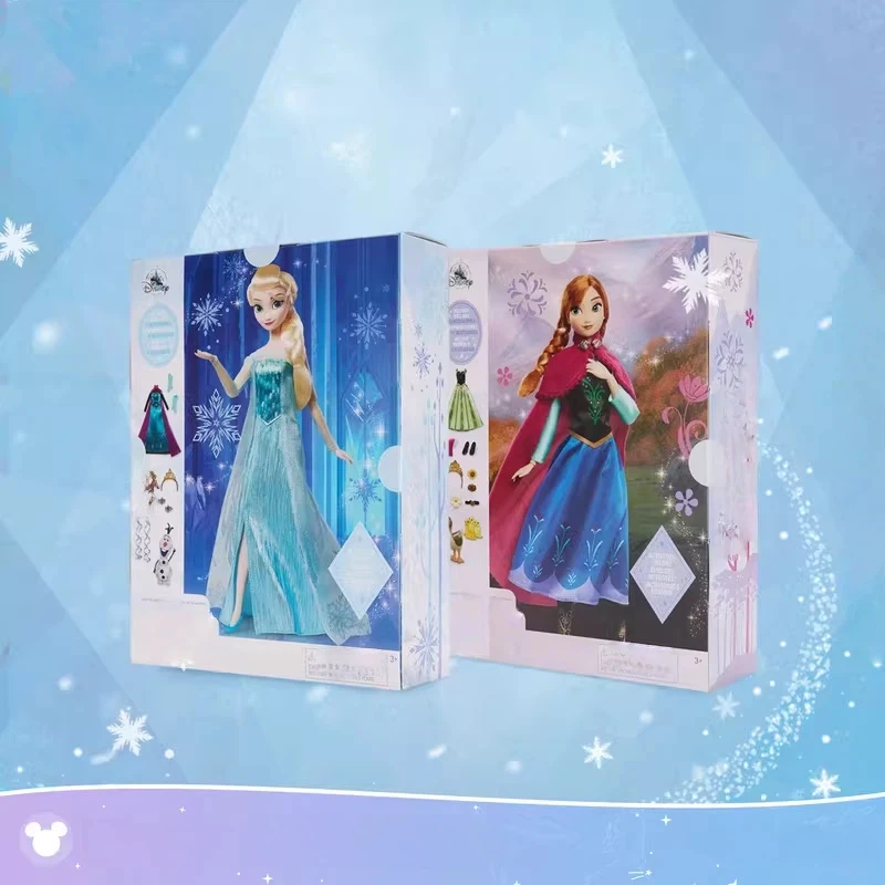 

Аутентичная фигурка принцессы «Холодное сердце», Эльза и Анна, набор игрушек, Рождественский фестиваль, подарок-сюрприз для друга и ребенка