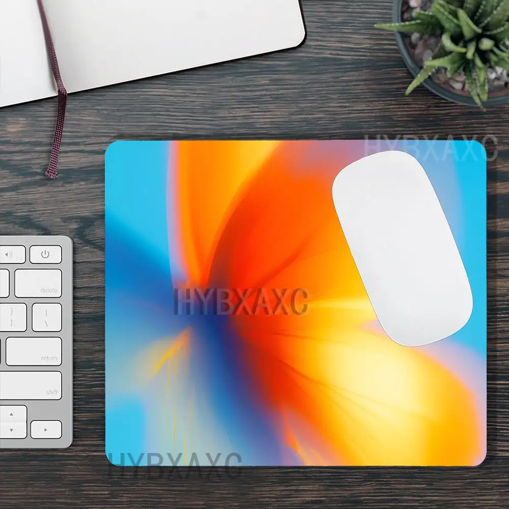 

HYBXAXC Vibrant Butterfly Wing Motion Small Mouse Pad Non-Slip Rubber Desk Mat for Gaming Office Laptop