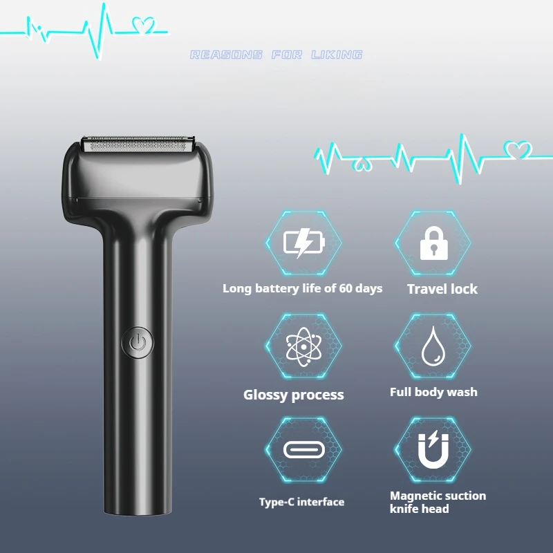 T9 Electric Shaver 3 Floating Heads 60min Shaving Cordless Men's Razor Ultra Thin Blade USB Rechargeable