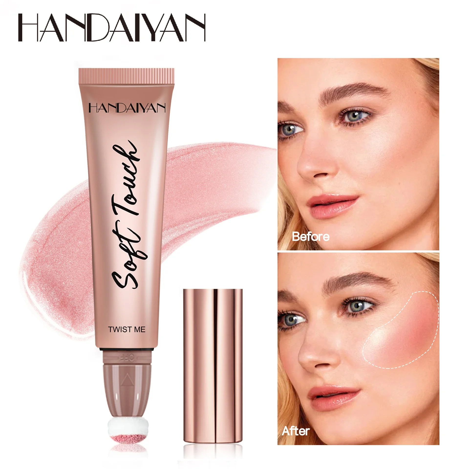 Highlight Blush Makeup For Women High Quality Contouring Pen Natural Ruddy Brightening Refine Shimmer Matte HANDAIYAN Makeup Set