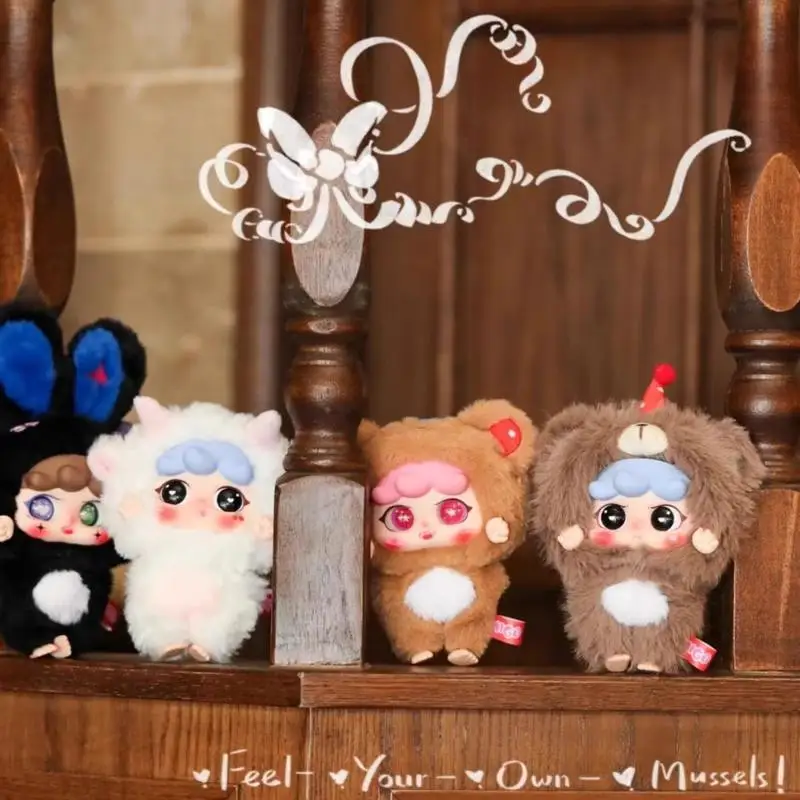

New Baby Three Migo Blind Box Mischievous Sneak Plush Series Mystery Box Anime Figures Kawaii Dolls Girls Gift Toys Cute Pendant