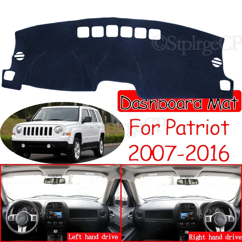 

Pad Sunshade Dashmat Accessories 2008 2010 2011 2012 2013 2015 for Jeep Patriot 2007~2016 Liberty Anti-Slip Mat Dashboard Cover