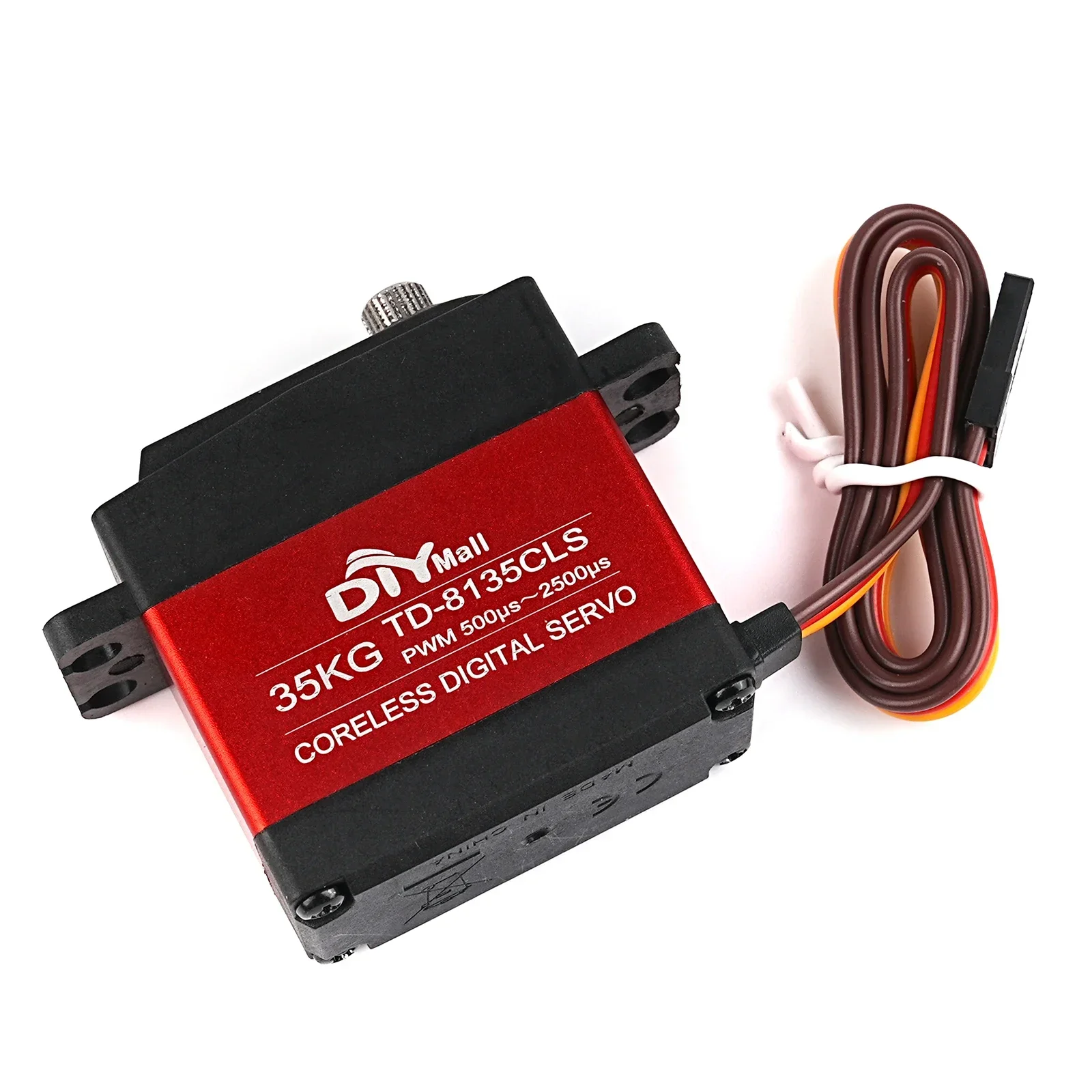 Serwo cyfrowe 35KG z wysokim momenem obrotowym, pełny metalowy przekładnik, silnik bezrdzeniowy, 180-360 stopni, 4.8-8.4V, do RC robotów, samochodów, ciężarówek, łodzi, DIY