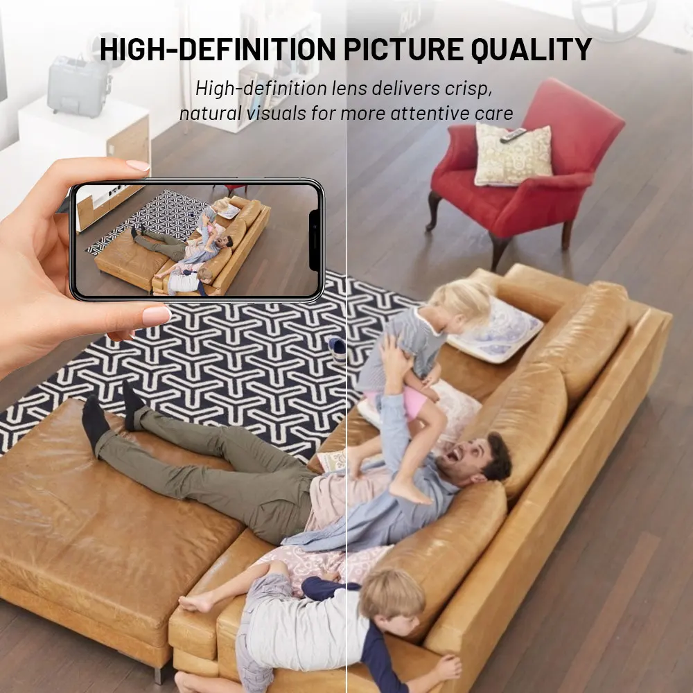 واي فاي كاميرا صغيرة مسجل فيديو لاسلكي A9 كاميرا حماية الأمن كاميرا مراقبة المنزل الذكي للرؤية الليلية للرضع و #4