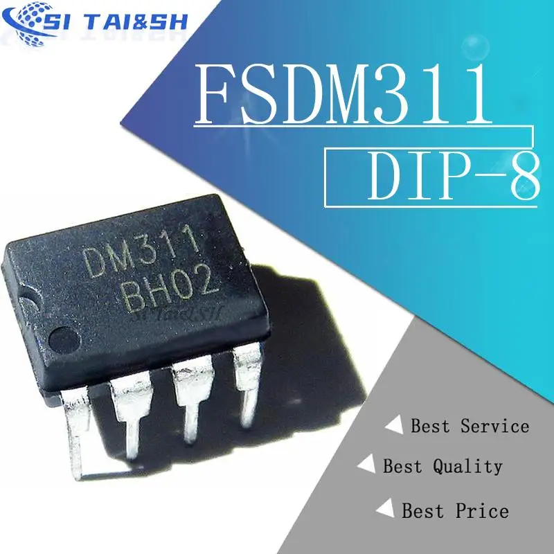 10PCS/lot FSDM311 DIP-8 DM311 DIP8 LCD management chip switch IC